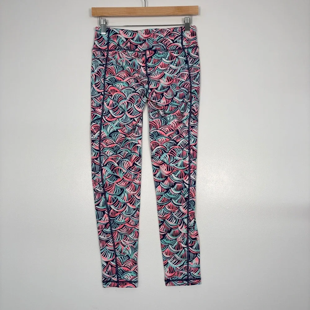 Lilly Pulitzer Women‎ Leggings Small Pink Blue Luxletic Activewear 28007 Resort